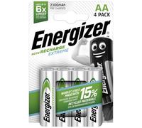 Energizer Piles Rechargeables AA, Recharge Extreme, Lot de 4