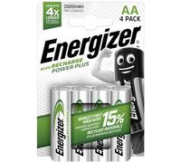 Energizer Piles Rechargeables AA, Recharge Power Plus, Lot de 4