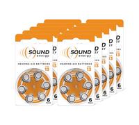 Energizer Sound Energy - Pile 13 Appareil Auditif (Lot de 60) - Performances Longue durée - pour Aide Auditive - Conservation 4 Ans [Exclusivité Amazon]