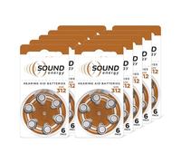 Energizer Sound Energy Pile 312 Appareil Auditif (Lot de 60) - Performances Longue durée - pour Aide Auditive - Fabriqué en Europe - Conservation 4 Ans [Exclusivité Amazon]