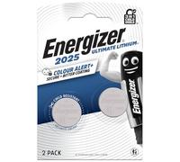 Pile bouton ultimate lithium CR2025 Energizer - Blister de 2 piles
