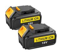 Energup 2Pcs 18V 5Ah Batterie pour Dewalt Batterie 18V DCB184 | Compatible avec les Batterie XR DCB183 DCB182 DCB181 DCB200 DCB201