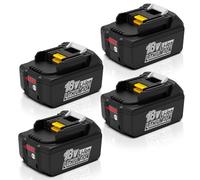 Energup 4 Pièces 18V 5500mAh Batterie pour Makita Batterie 18V