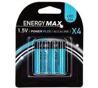 Energy Max - Lot de 4 Piles LR03 "Power Plus" 4cm Bleu Bleu G