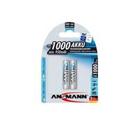 Ansmann Piles rechargeables NiMH Micro AAA 1000 mAh - faible autodécharge - Lot de 2