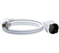 EnergyPro Rallonge Électrique IP44 3 m - Câble PVC Anti-Surchauffe avec Clip de Rangement - H05VV-F 3G1,5mm², 16A/250V, 4000W - Intérieur/Extérieur - Blanc