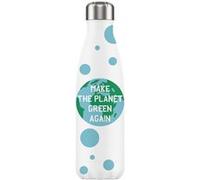 Enesco Bouteille isotherme en inox Make The Planet Green Again BLANC G