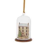 Enesco Cloche en Verre Decorative - LA Maison pour Noel