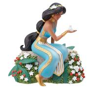 Enesco Disney Showcase Figurine botanique Aladdin Jasmine Tenant Un Oiseau, 15,2 cm, Multicolore