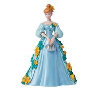 Enesco Disney Showcase Figurine botanique Princesse Cendrillon Tenant Une Citrouille argentée, 21 cm, Multicolore, 8.46 inch