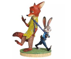 Enesco Disney Showcase Zootopia Nick et Judy en Pose Debout Figurine, 20,5 cm, Multicolore
