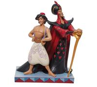 Enesco Disney Traditions 6011927 Figurine Aladdin & Jafar Good Vs. Evil, in H X in W X in D, Bois