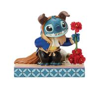 Enesco Disney Traditions by Jim Shore Figurine Halloween Lilo et Stitch Dressed as The Beast Multicolore 13 cm