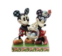 Enesco Disney Traditions by Jim Shore Figurine Mickey et Minnie Mouse Panier de Pâques Multicolore 14 cm