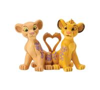 Enesco Disney Traditions by Jim Shore Figurine Simba et Nala Heart Tails Le Roi Lion 8,2 cm, Multicolore