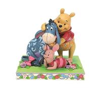 Enesco Disney Traditions by Jim Shore Figurine Winnie l'ourson avec Porcinet et Bourriquet Multicolore 15 cm