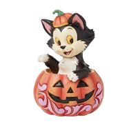 Enesco Disney Traditions by Jim Shore Pinocchio Figaro Figurine miniature Jack-O-Lantern Le chat dans Halloween, 10,5 cm, multicolore
