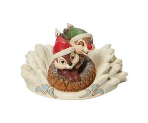 Enesco Disney Traditions Chip n' Dale Soucoupe Multicolore 6008975 2.16 in H x 3.2 in W x 3.54 in L