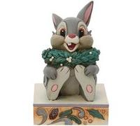 ENESCO Figurine de collection Panpan noël en résine aspect bois - Hauteur 9 cm - Largeur 6 cm - Profondeur 6 cm GRIS ET BEIGE G