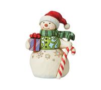 Enesco Jim Shore Heartwood Cr igurine Bonhomme de neige et canne à sucre