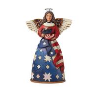 Enesco Jim Shore Heartwood Cr igurine en résine Ange Patriotique en Robe de Drapeau 15,2 cm