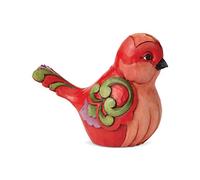 Enesco Jim Shore Heartwood Cr loral Red Floral Bird Figurine à Plumes Fines Multicolore 10,2 cm