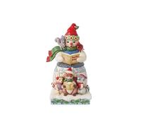 Enesco Jim Shore Heartwood Cr igurine Bonhomme de Neige et Animaux, 24 cm, Multicolore