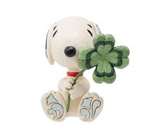 Enesco Peanuts par Jim Shore Snoopy avec trèfle Mini Figurine
