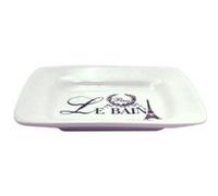ENESCO Petit porte savon en céramique Paris BLANC G