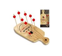 ENESCO Porte Pique apéritif - Je peux pas j'ai apéro - Dimensions de la planche : 1.2 x 23 x 8.5 cm