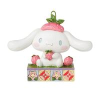 Enesco Sanrio by Jim Shore Figurine Cinnamoroll Tenant Une Fraise, 11,4 cm, Multicolore