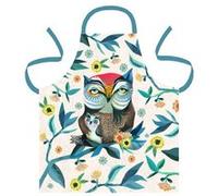 Enesco Tablier en coton décoré The Owl and Owlet par Allen - 78 x 68 cm BEIGE G