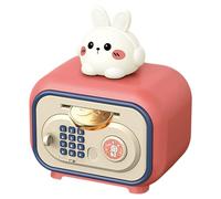 Enfant | Coffret Sécurisé Automatique Mignon avec Code Secret et Empreinte Digitale | Coffre À Argent,Idéal Anniversaire Jeu Noël Maison 4-10 Ans Filles Garçons