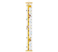 Enfants Croissance Toise,Outivity Pendaison Règle de Hauteur Enfant Tableau de Croissance Murale Règle, Amovible Toile et Bois Règle de Mesure Pour Enfants Chambre d'Enfants Décor (Girafe)