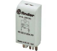 Enfichable Finder Avec Led Verte 624 V Ac/dc, 1 Pièce, 99.02.0.024.98