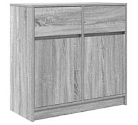 Enfilade/Bahut/Vitrine - Rustique - Buffet avec tiroir sonoma gris 80 x 34 x 76 cm bois d'ingénierie @474777