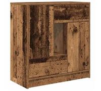 Enfilade/Bahut/Vitrine - Rustique - Buffet avec tiroirs et portes vieux bois 70,5 x 34 x 74,5 cm @457909