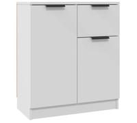 Enfilade/Bahut/Vitrine - Rustique - Buffet Blanc 60 x 30 x 70 cm Bois d'ingénierie @737284