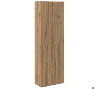 Enfilade/Bahut/Vitrine - Rustique - Buffet haut chêne artisanal 60 x 32 x 190 cm bois d'ingénierie @999259