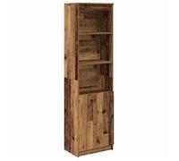 Enfilade/Bahut/Vitrine - Rustique - Buffet haut vieux bois 50 x 35 x 180 cm bois d'ingénierie @772946