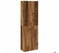 Enfilade/Bahut/Vitrine - Rustique - Buffet haut vieux bois 60 x 32 x 190 cm bois d'ingénierie @230323