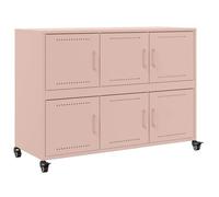 Enfilade/Bahut/Vitrine - Rustique - Buffet rose 100,5 x 39 x 72 cm acier @170157