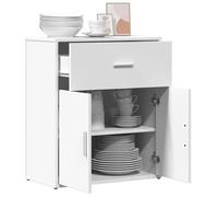 Enfilade de rangement Blanc - LEMON® Buffet bas Blanc - 60x31x70cm - Bois d'ingénierie 116 - Soldes