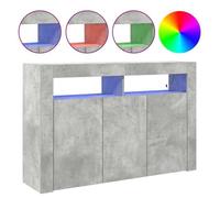 Enfilade de rangement Gris - LEMON® Buffet bas - gris béton - 116x30x75cm - Bois d'ingénierie 247 - Soldes