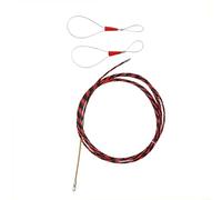 Enfile-fils électriques avec tige en nylon en fibre de verre pour mur, plafond, goulotte et plancher, rouge, noir, 5 mm de diamètre, 30 m de longueur (5 m)
