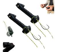 Enfile-mouche magnétique pour pêche à la mouche, enfile-mouche pour pêche à la pêche, enfile-mouches, facile à installer sur l'eau, rend l'attache de mouche plus simple, fonctionne avec la plupart des