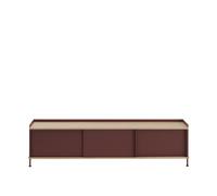Enfold Armoire 186x45 Chêne/Rouge Foncé