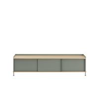 Enfold Armoire 186x45 Chêne/Vert Poudré