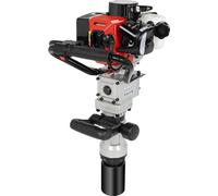Enfonce-pieux à essence - 2 temps, 32,7 cm³ - Énergie de frappe de 25 à 50 J - 1 700 à 2 230 coups/min - Embouts de 55/70 mm - Démarrage par cordon - Noir