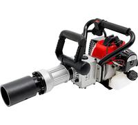 Enfonce-pieux à essence - Enfonce-pieux/marteau de démolition 2-en-1 - Moteur 32,7 cm³ 2 temps - Énergie de frappe 25–50 J - Fréquence de frappe 1700–2230 tr/min - Rouge/Noir